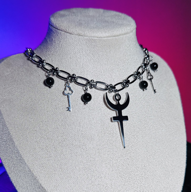Collier HADES obsidienne œil céleste 