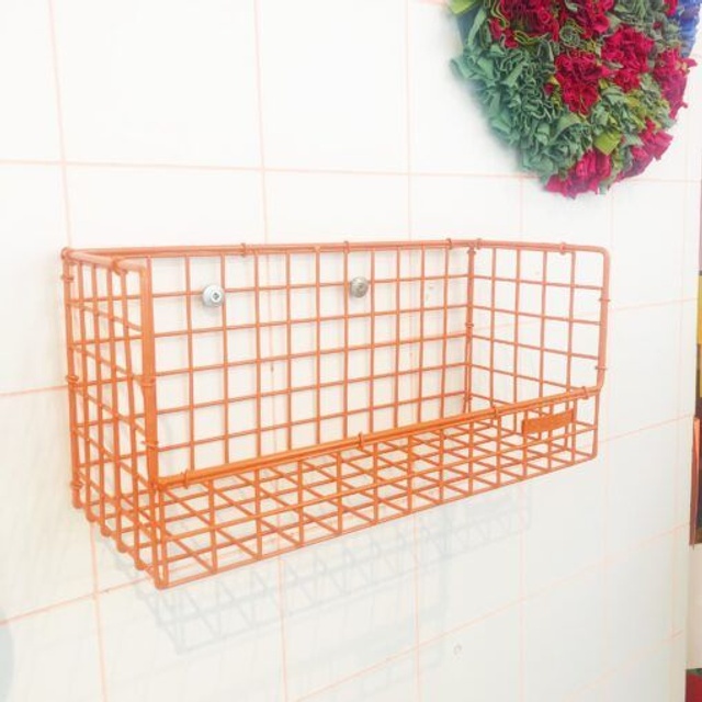 WIRE SHELF MEDIUM, ORANJE