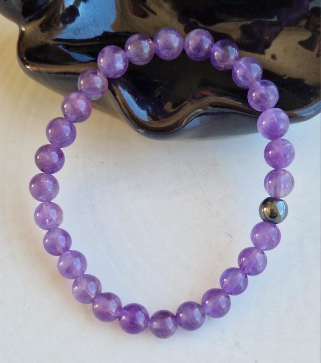 Bracelet AMÉTHYSTE 6mm