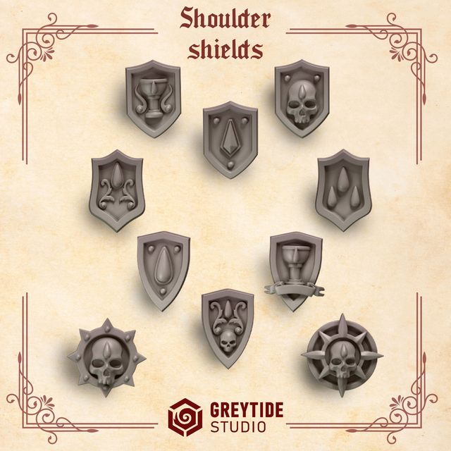 Shoulder Shields (Crimson Lords)