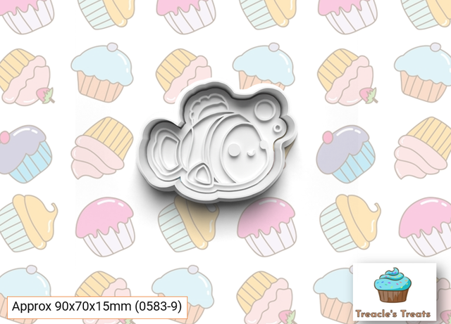 Clownfish Fondant/cookie stamp with cutter