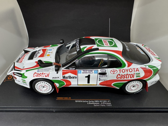 Toyota Celica Turbo 4WD Safari Rally 1993 #1 J. Kankkunen IXO 1:18