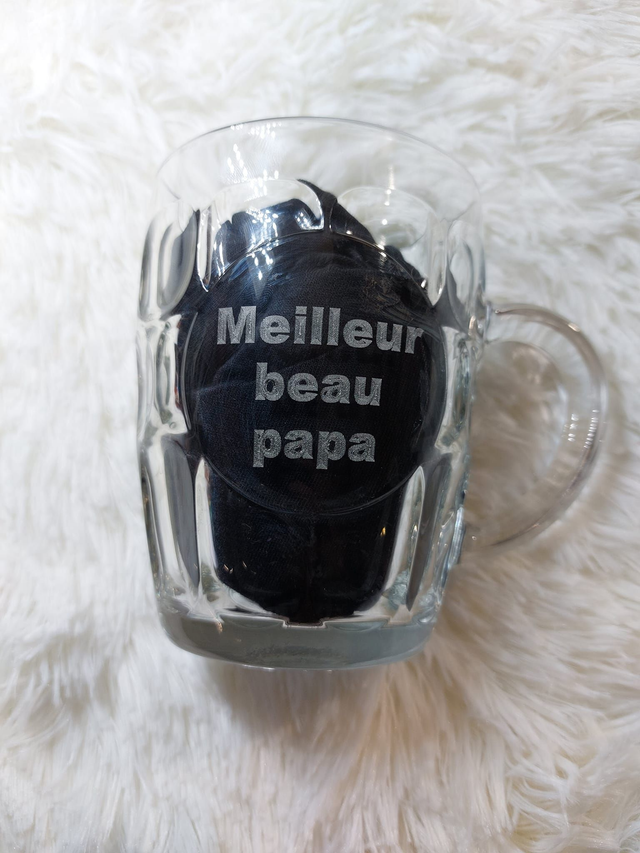 Chope de bière personnalisée