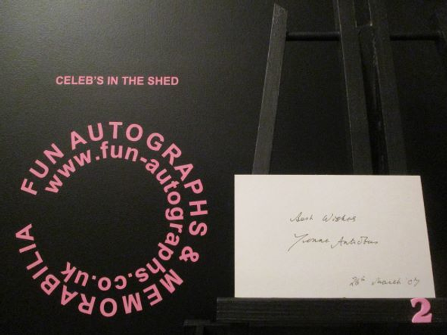 Yvonne Antrobus Authentic Autographed Plain Index Card (2)