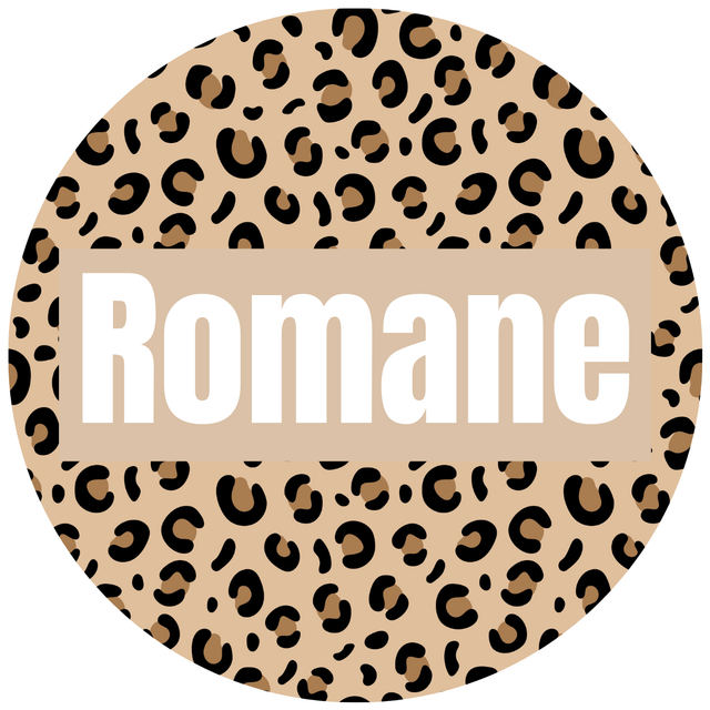 Lot de stickers papier &quot;Romane&quot; - Personnalisable