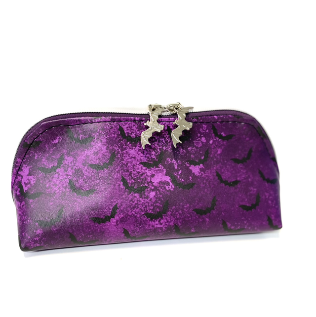Purple and black bats Pouch 