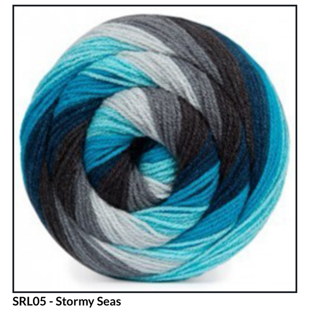 James C Brett Swurly Wurly DK SRL05 Stormy Seas