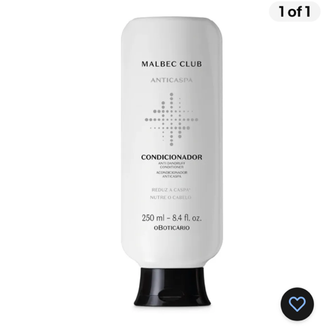 Malbec Club CONDICIONADOR ANTICASPA MALBEC CLUB, 250ML O Boticário Anti-Dandruff