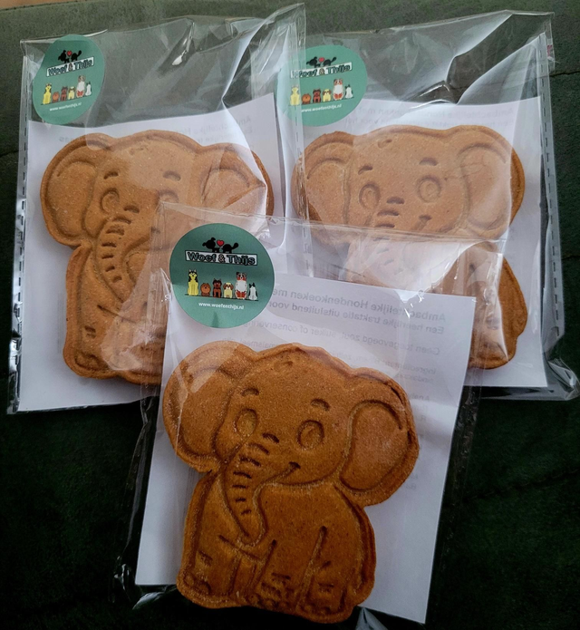 Hondenkoek met pindakaas