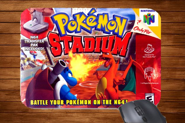 N64 Nintendo 64 Pokemon Stadium Printed Mouse Mat