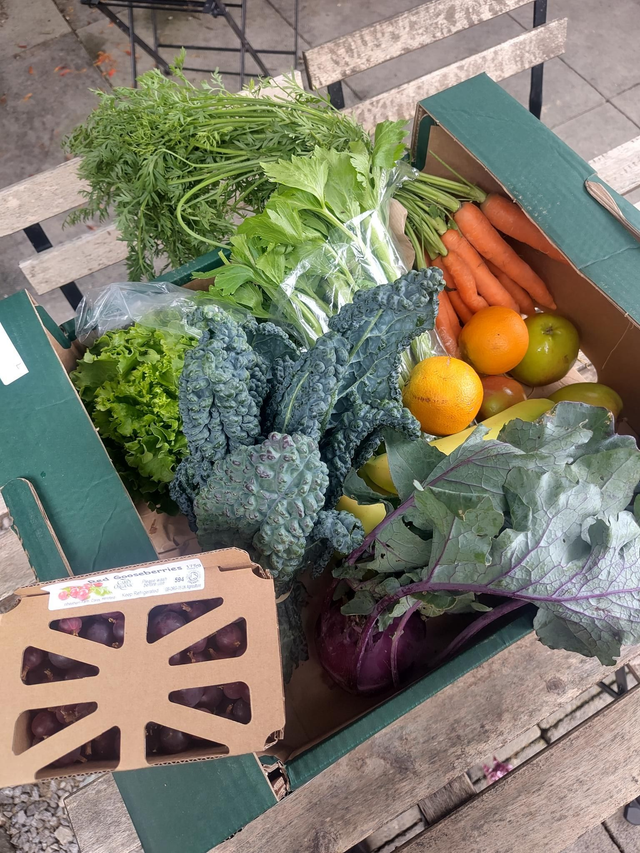 Organic Fruit and Vegetable Box - Large, 4 weekly deliveries