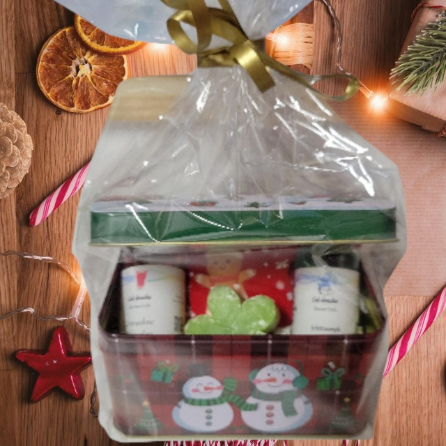 Boîte Noël remplie 