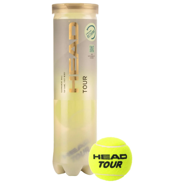 Head Tour Tennis Balls 4 Ball Tube