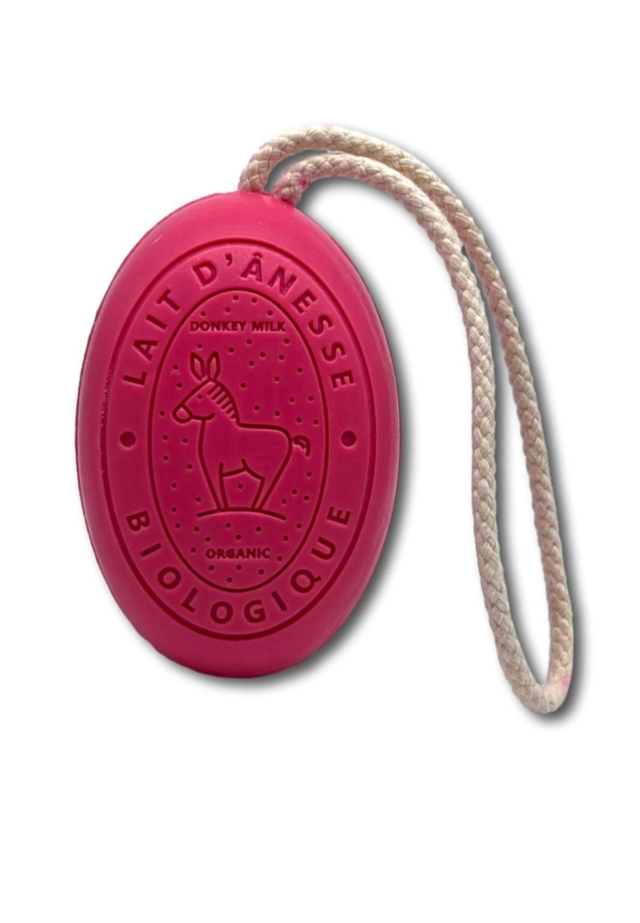 Sapone corda Latte d'Asina Bio - Frutti Rossi 