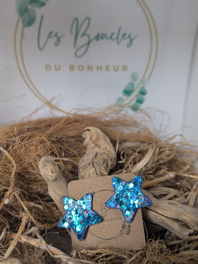 Etoile paillette  bleu sp102