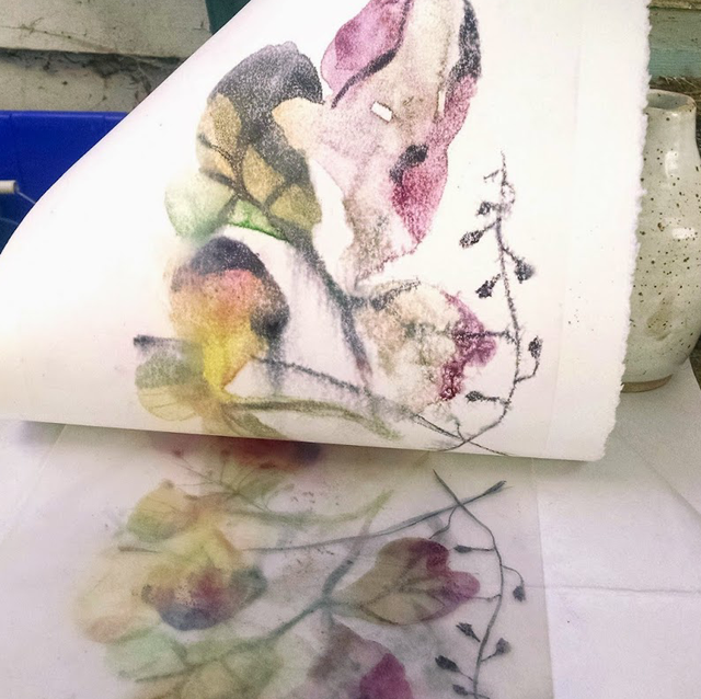2. Aquarel monoprint 