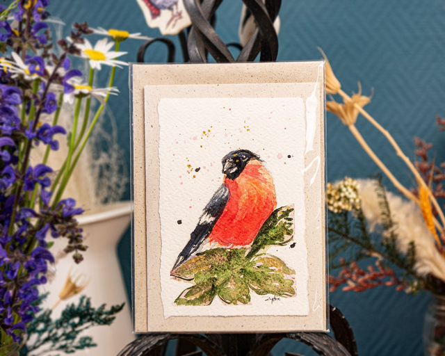 Originalkarte - Dompfaff