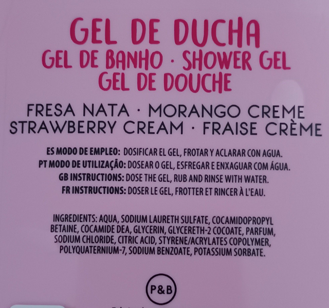 The Fruit Company " Gel douche Fraise & crème "