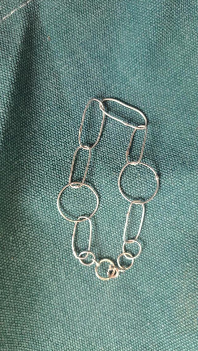 Silver chain bracelet 