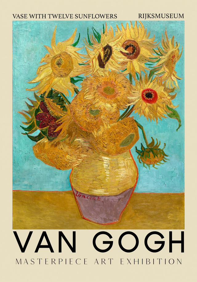 Vase with Twelve Sunflowers by Vincent Van Gogh