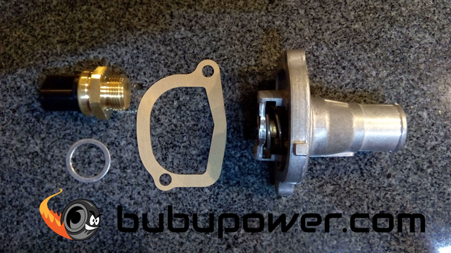 "-10 Grad Kit" Tuning Thermostat + Lüfterschalter Fiat Cinquecento Seicento 1,1