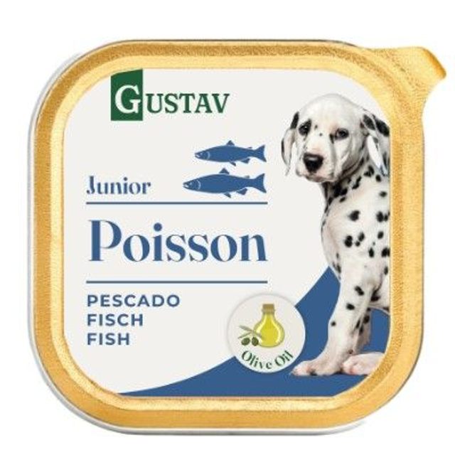 Terrine au poisson pour jeunes chiens 150Gr