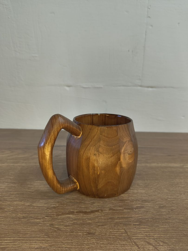 Trinkholz - Handgedrechselter Holzbecher 0,5 Liter