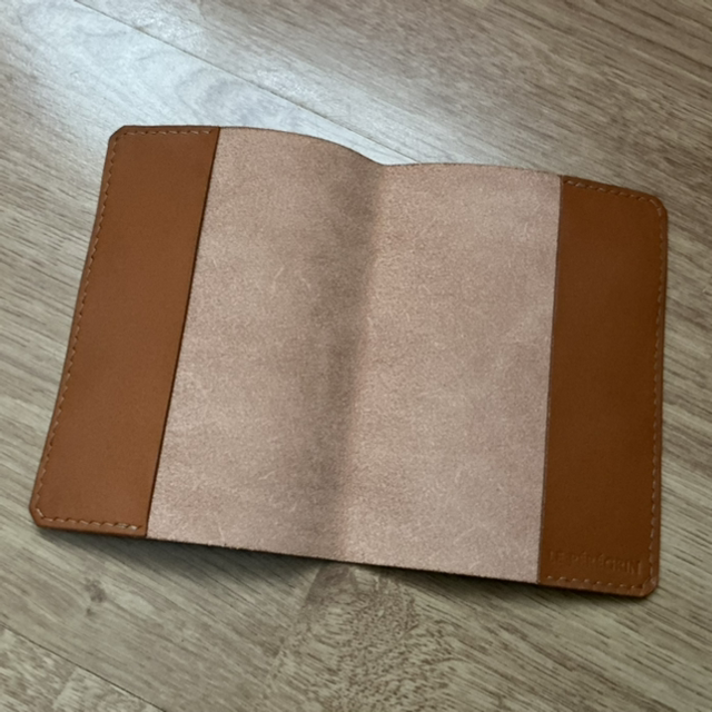 Étui à passeport en cuir de bœuf/taureau