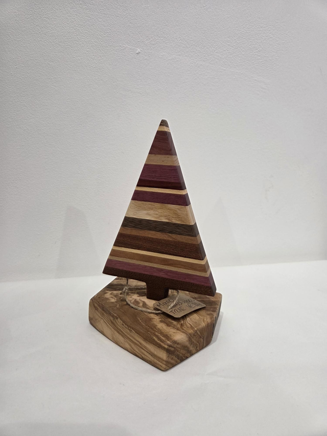 Mixed Hardwood Freestanding Wooden Christmas Tree - AH-018