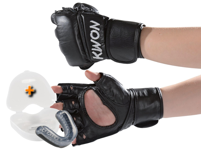 Set MMA Handschuhe + Zahnschutz PREMIUM