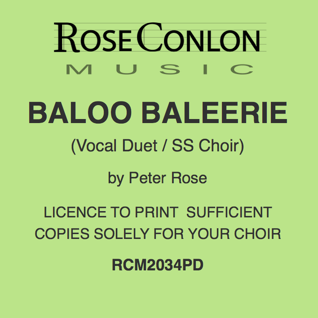 BALOO BALEERIE (RCM2034PD)  by Peter Rose
