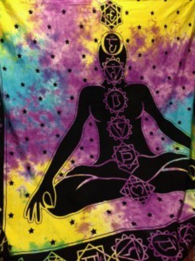 Tenture murale 7 chakras 240 x 220