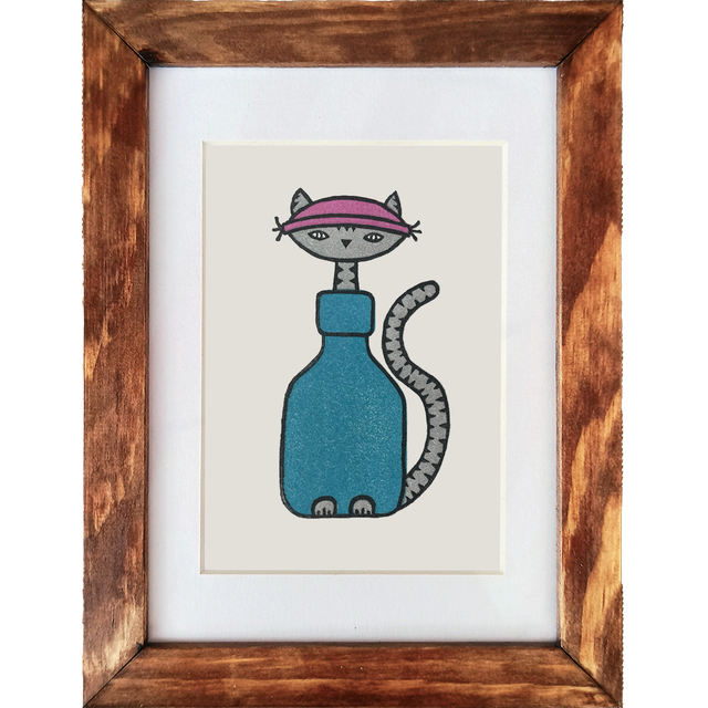 Stempeldruck "Neuköllner Stubentiger" 13x18cm