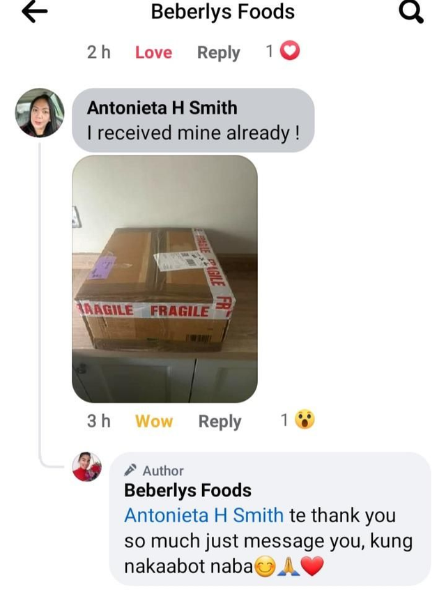 A Happy Customer: Mrs Antonieta (February 2024)