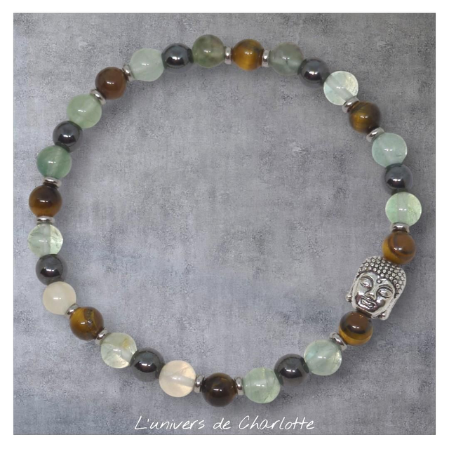 Bracelet "Mémoire &amp; Lucidité" 6mm BR-140