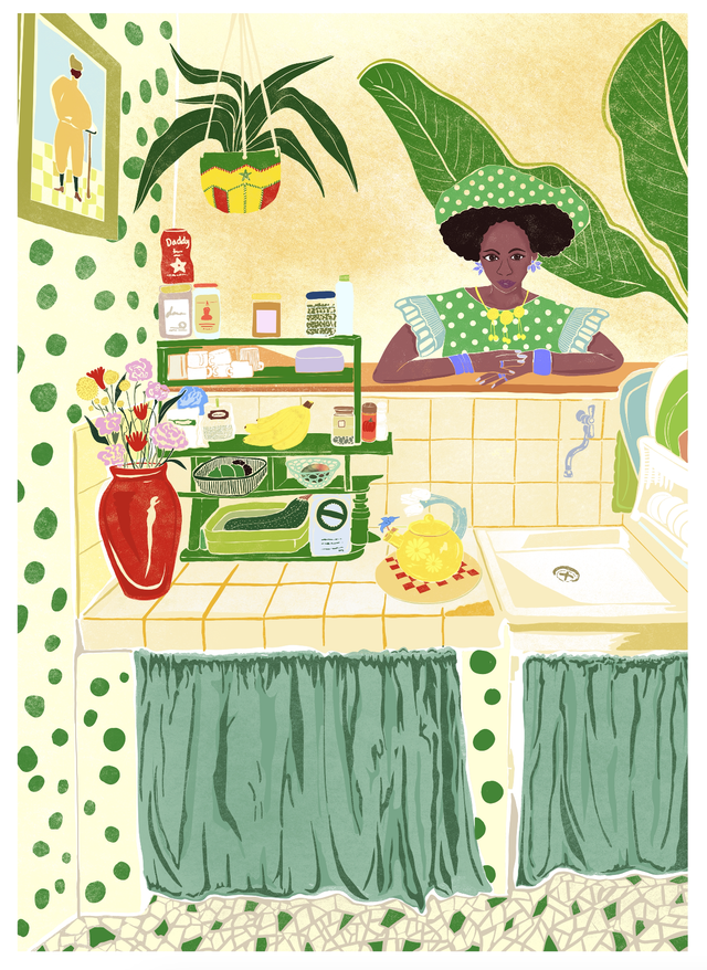 Kitchen in Gorée, Senegal