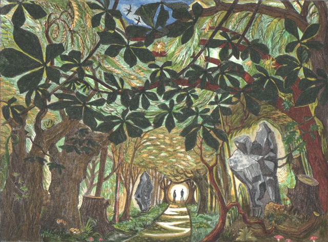 The Migrants - hand coloured