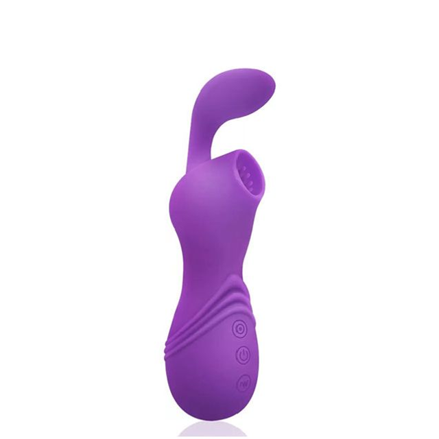 Vibrador Recarregável com Sucção Formato Coelho 