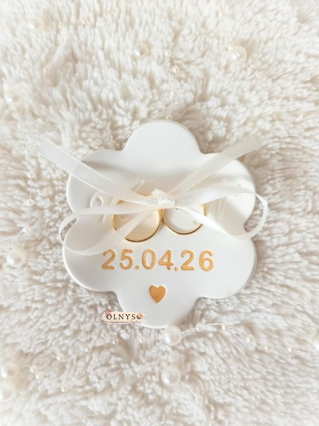 Coupelle porte alliances en argile (petit modèle) / Mariage