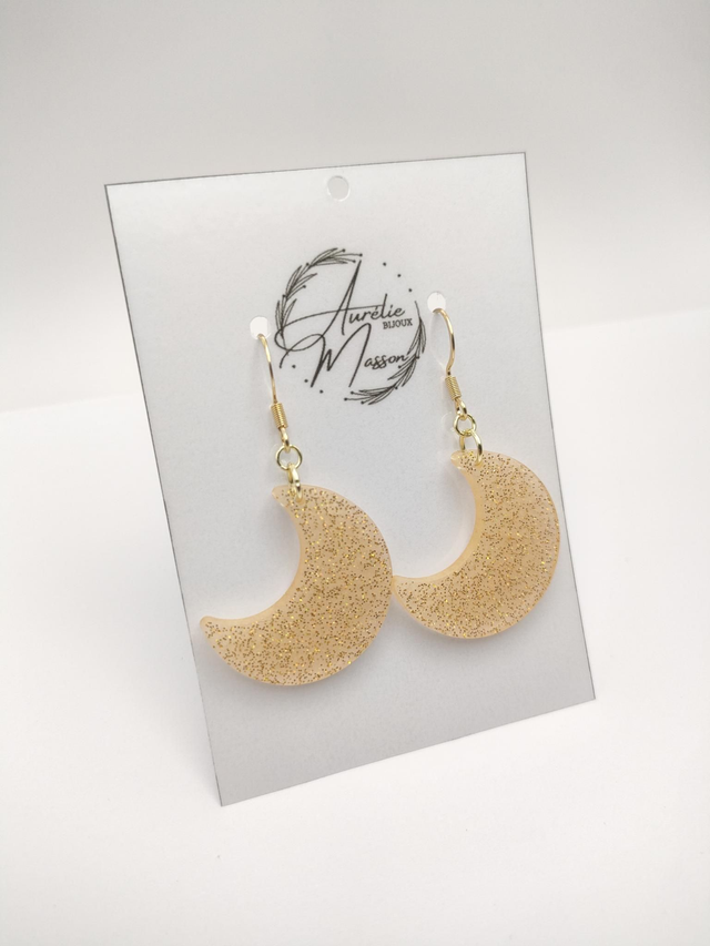 Boucles d'oreilles résine