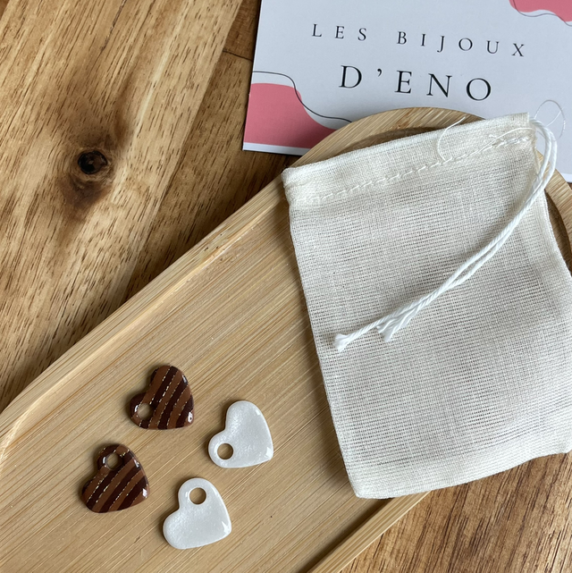 Box cadeau 2 pampilles cœur 