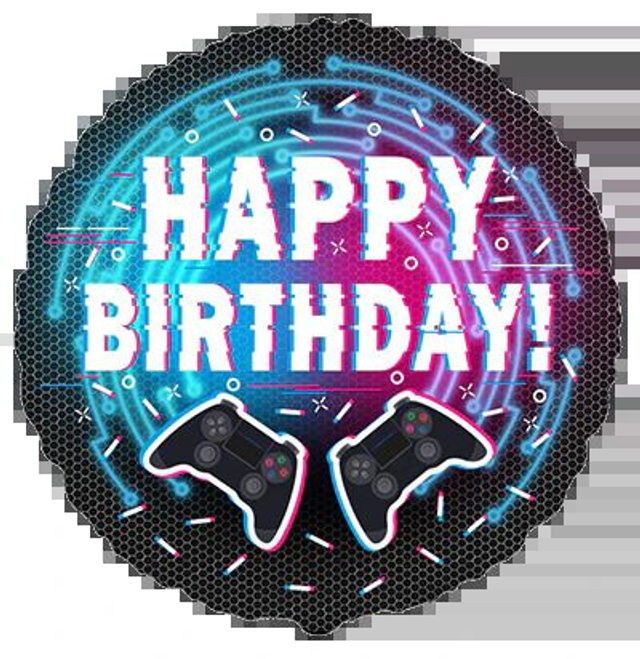 18" ROUND BIRTHDAY CONTROLLER FOIL