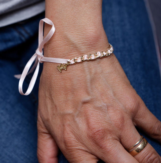 Collier / Bracelet simple maille doré, personnalisé Ateliers Tamalet Vintage Agatha  (collector) 