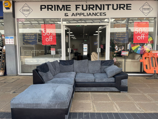 Corner Sofa with Footstall #U1220