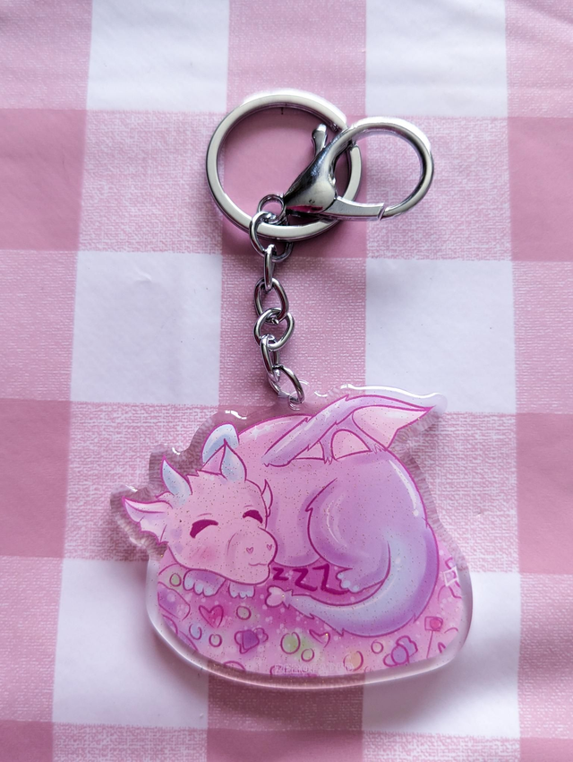 Candy Dragon Keying - dragons egg, dragons necklace, dragon egg, mythical creatures, mythology, mythical, sweets gift, keychain charm