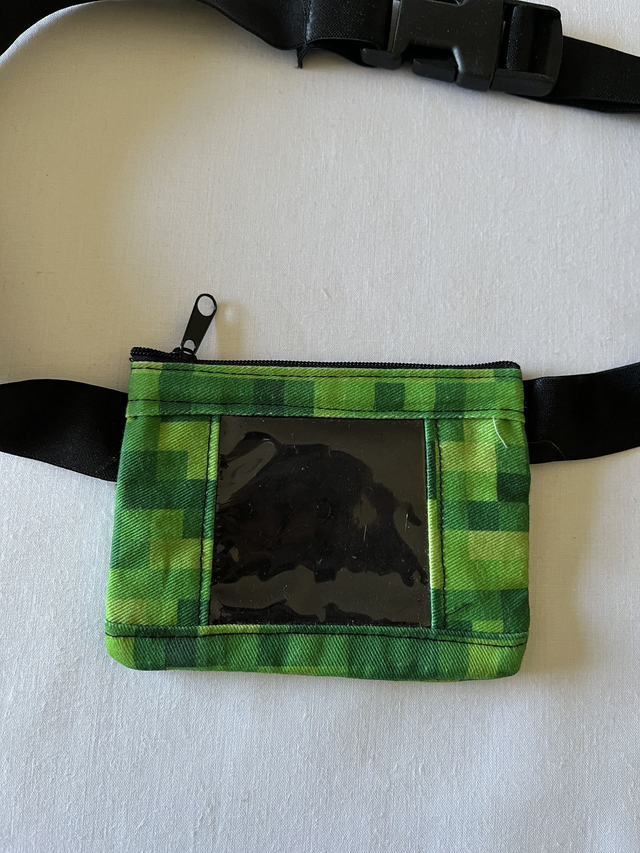 Pixels Green Pouch 