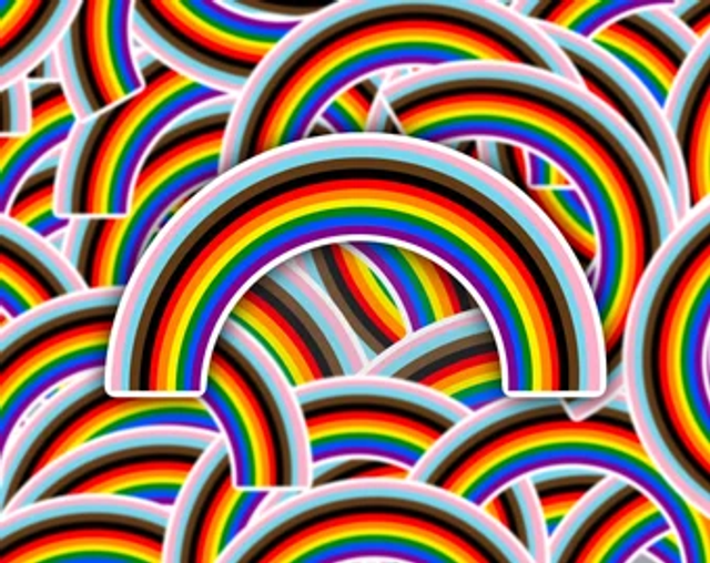 Pride Rainbow Die Cut Sticker