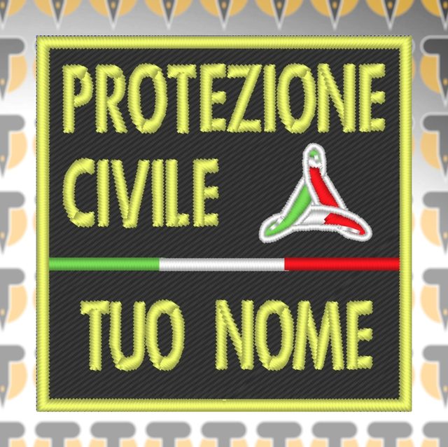 Patch Nominativa - Protezione Civile Quadrata