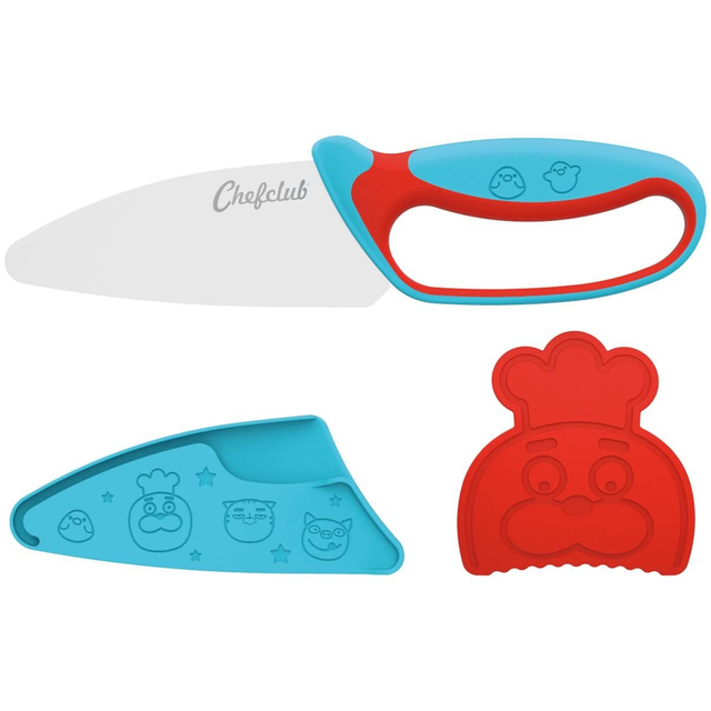 Chefclub Le Couteau Du Chef Kids Bleu &amp; Rouge