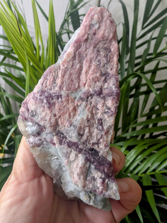 PINK TOURMALINE IN CLEAVELANDITE -     weight 393g / size 12x6cm